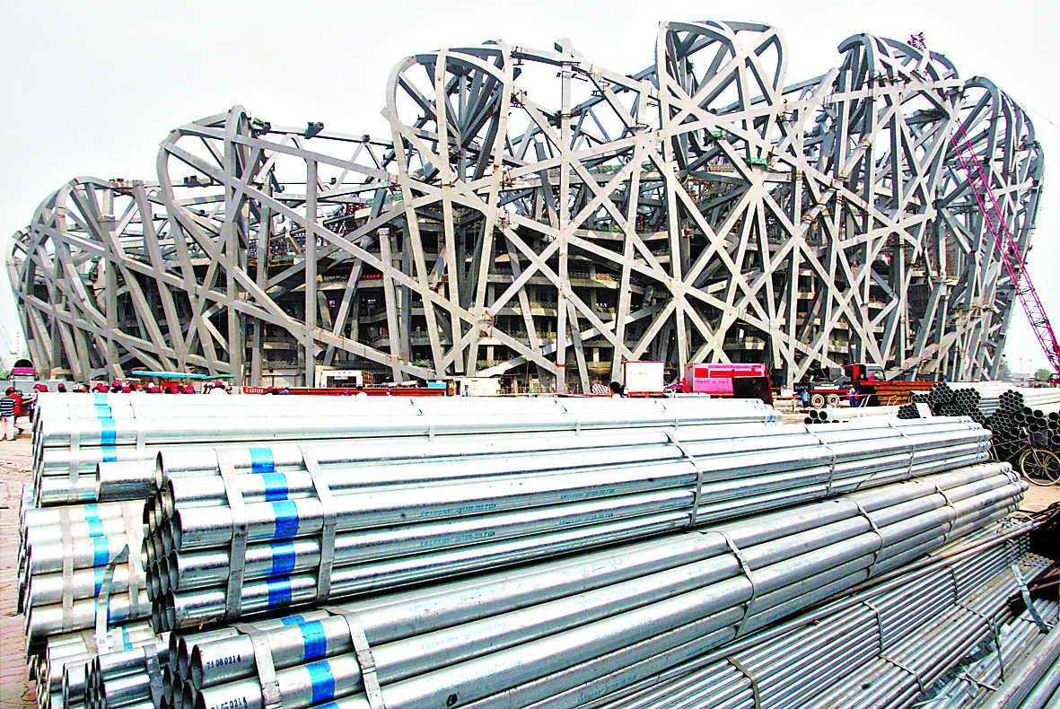 鳥巢主鋼結(jié)構(gòu)施工年底前將完成 邁向建成的重要里程碑